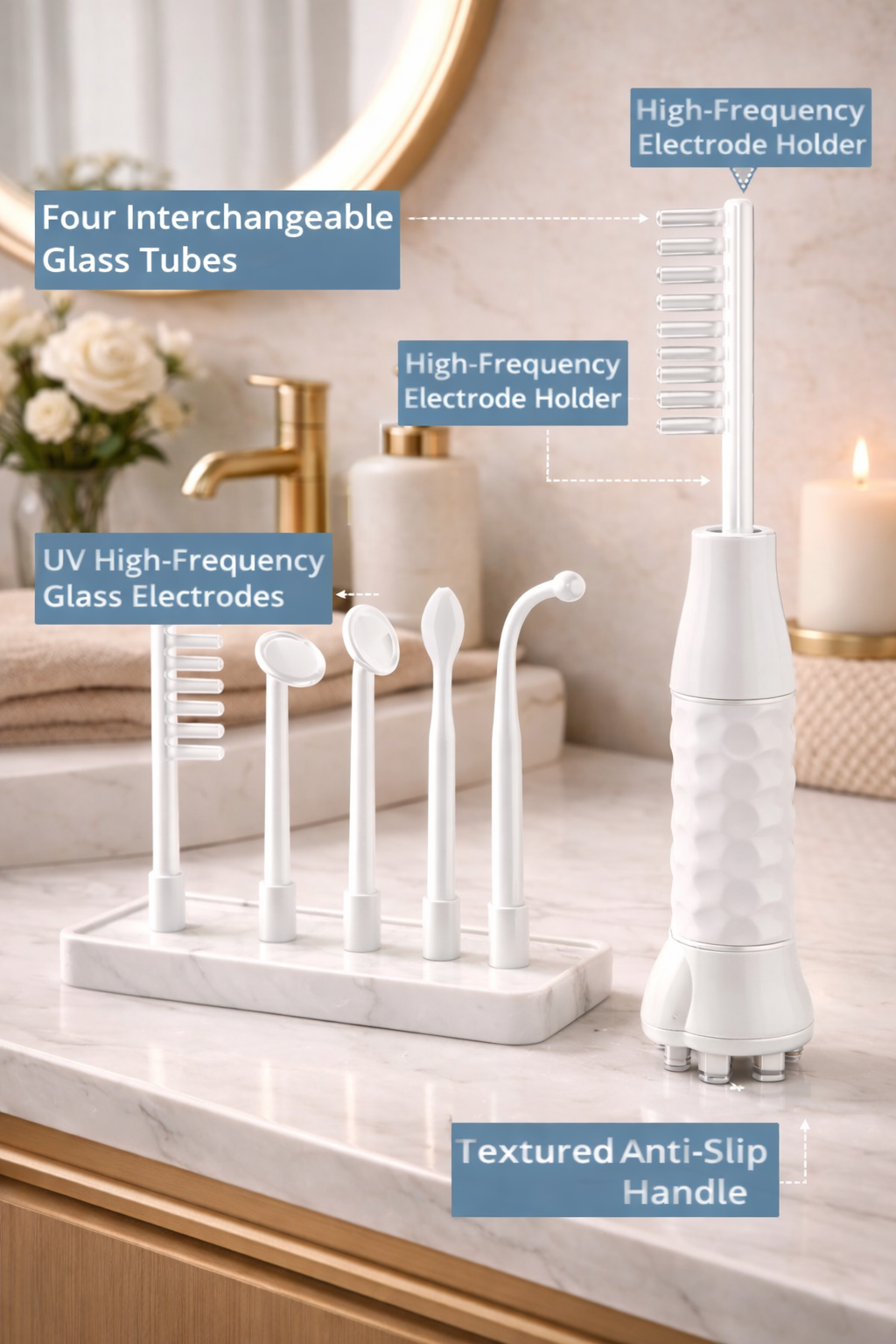 GlowPulse™ High Frequency Acne Wand – Skin Tightening & Anti-Aging Device