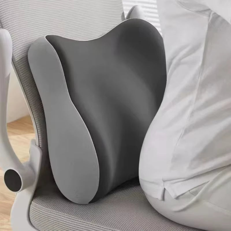 Hot-Selling Office Chair Back Spine Correction Pillow, Memory Foam Car Lumbar Support Pillow, Ergonomic Lumbar Support Cushion
